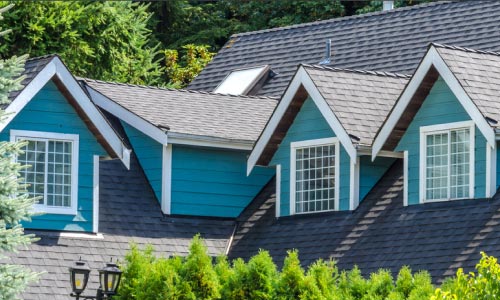 Residential Roofing - Blue home