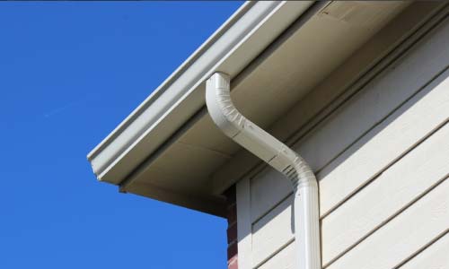 Gutter on a house